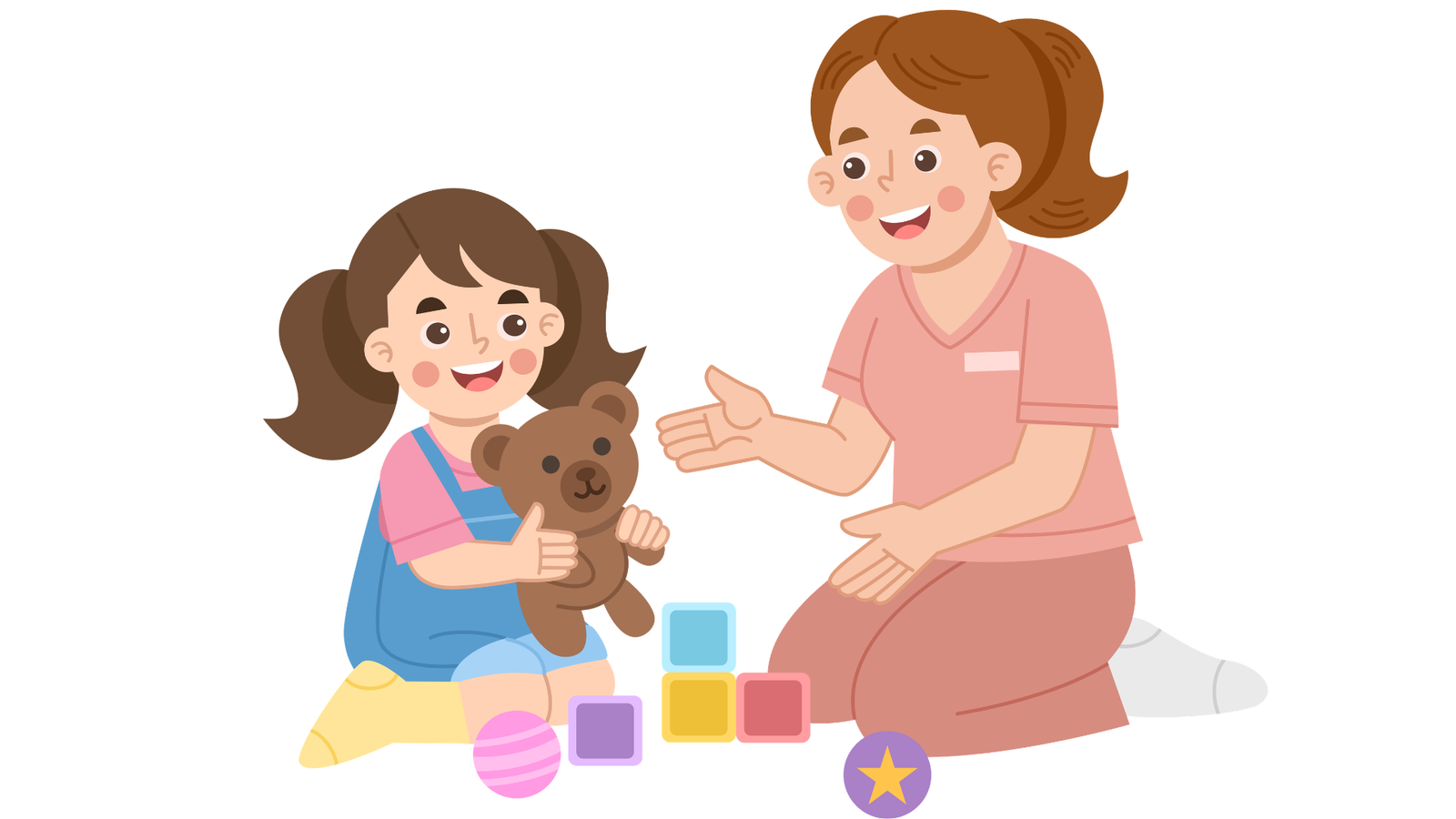 Madre o niñera cuidando a un niño
